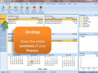   WELCOME TO INVEST PLUS. Your Personal Portfolio management Assistant.DesktopGives the entire summary of your finance.