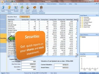 SecuritiesGet  quick reports on your shares and stock investment.