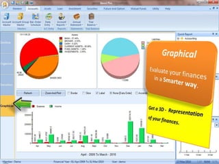 GraphicalEvaluate your finances in a Smarter way.Get a 3D -  Representation of your finances.