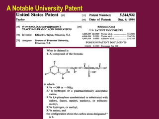 A Notable University Patent
 