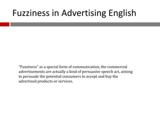 Analysis of Advertisements | PPTX