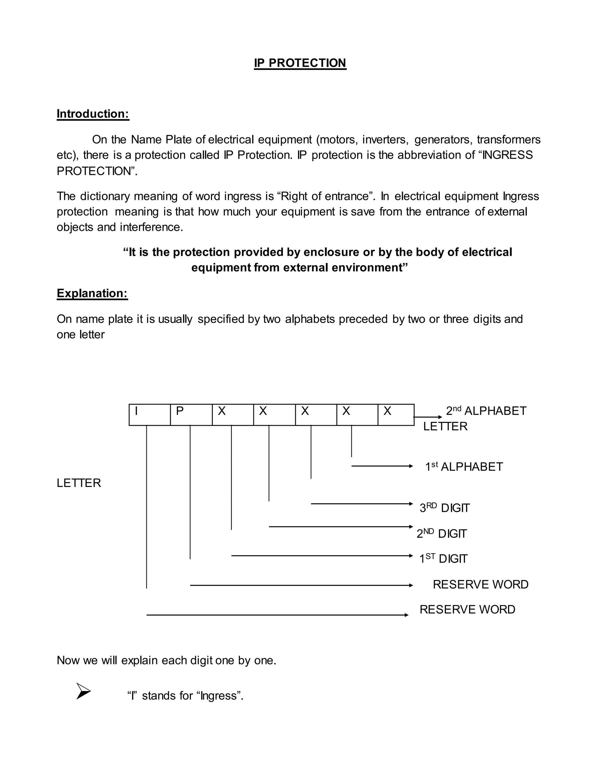 IP protection or ingress protection | PDF
