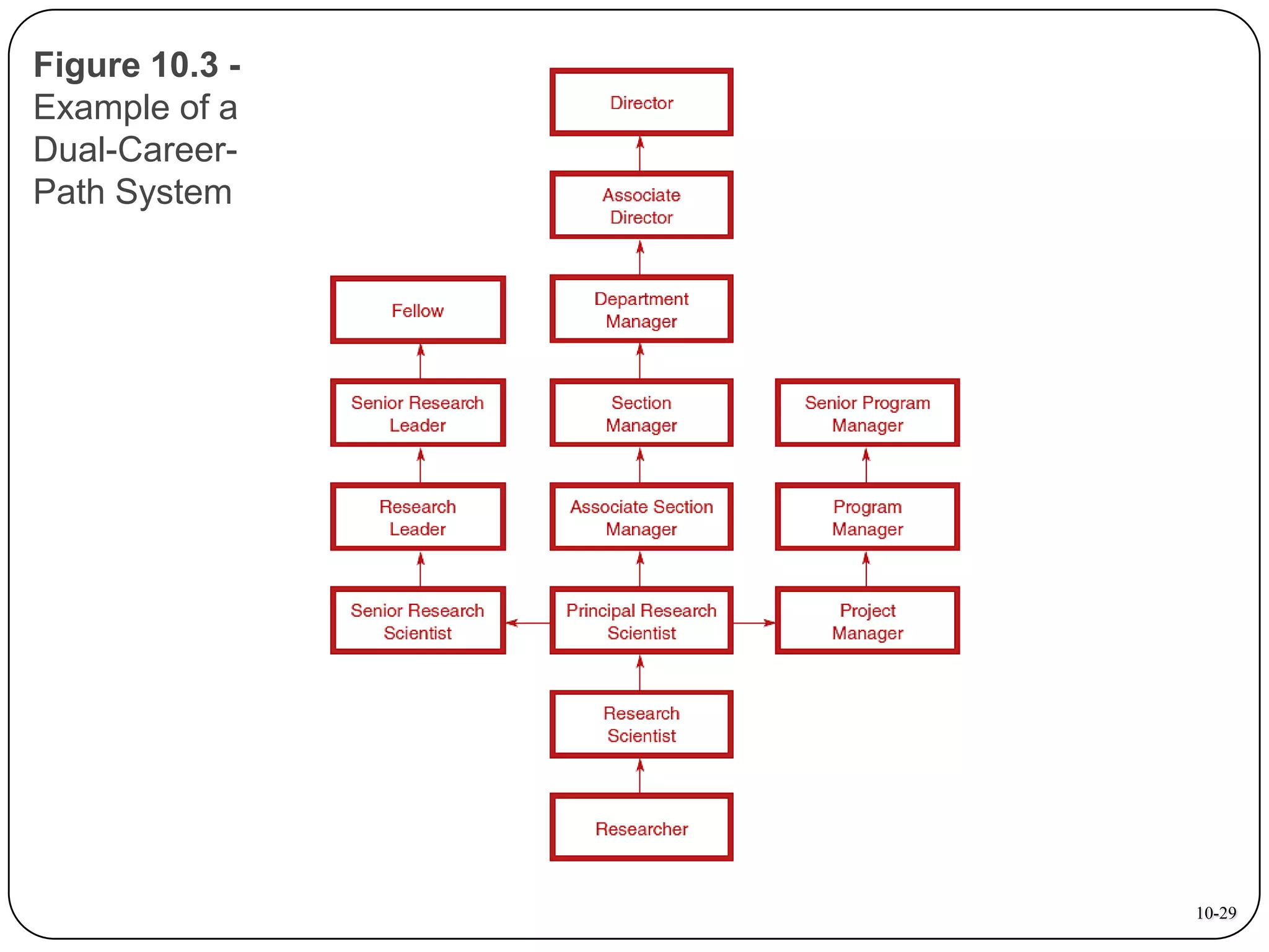 Figure 10.3 Example of a
Dual-CareerPath System

10-29

 