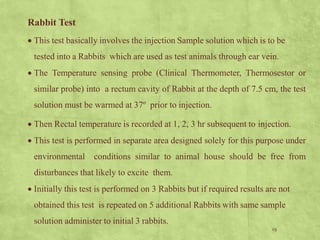Ipqc tests for sterile formulations | PPTX