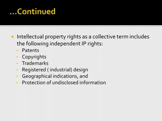 Complex Ip Rights Intellectual Property Rights | PPTX