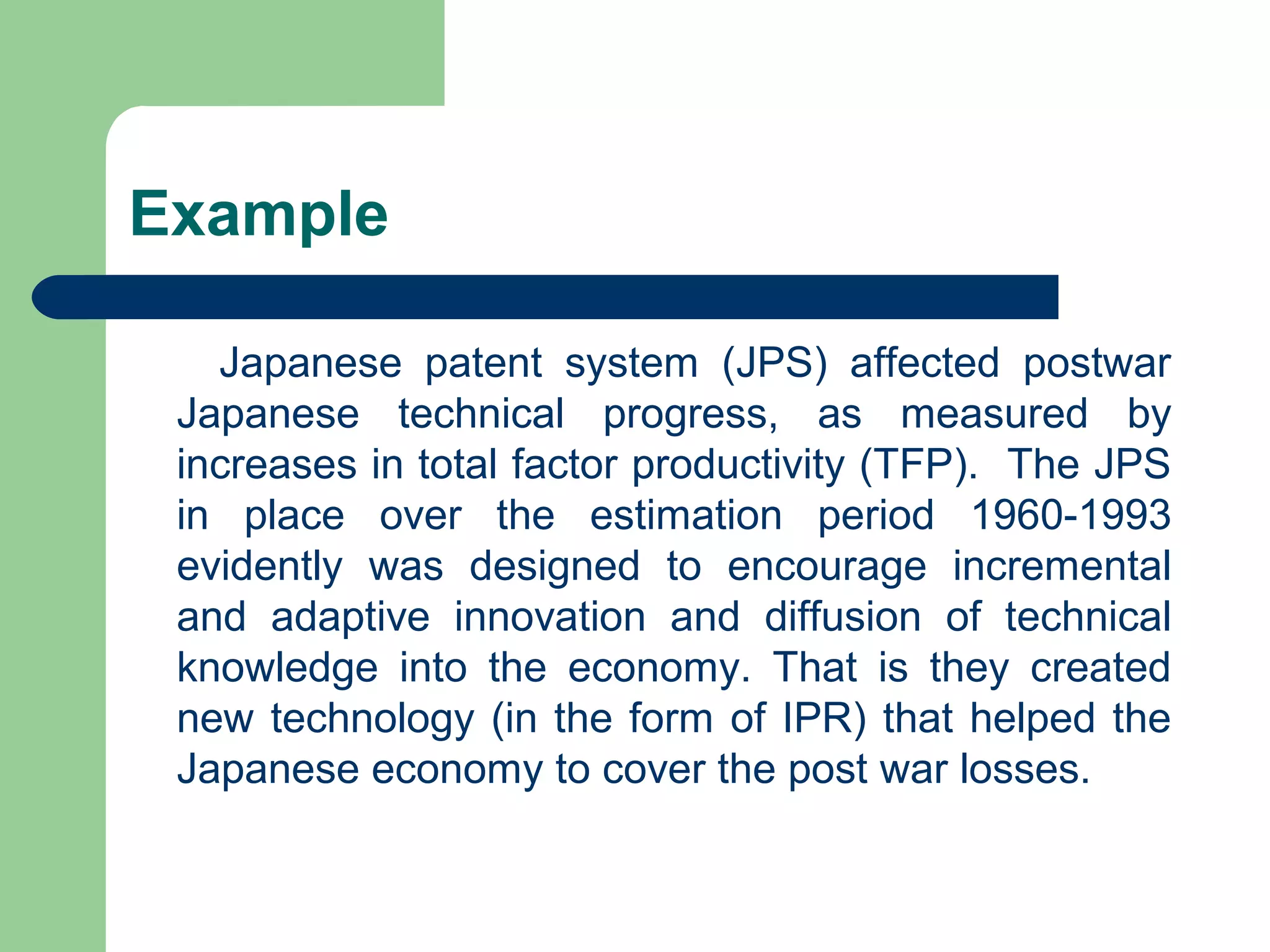 IPR and Economic Development | PPT