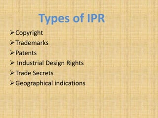 intellectual property rights | PPTX