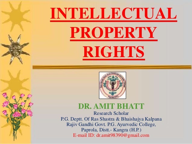 Intellectual Property Rights In India