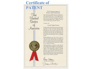 Certificate of
PATENT
 
