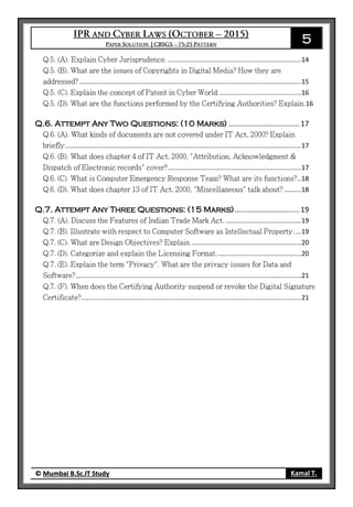 5
© Mumbai B.Sc.IT Study Kamal T.
........................................................................14
........................................................................................................................15
............................................16
16
Q.6. Attempt Any Two Questions: (10 Marks) ................................... 17
...............................................................................................................................17
........................................................................17
..18
.........18
Q.7. Attempt Any Three Questions: (15 Marks)................................ 19
.........................................19
...19
...........................................................20
.............................................20
..........................................................................................................................21
.......................................................................................................................21
 