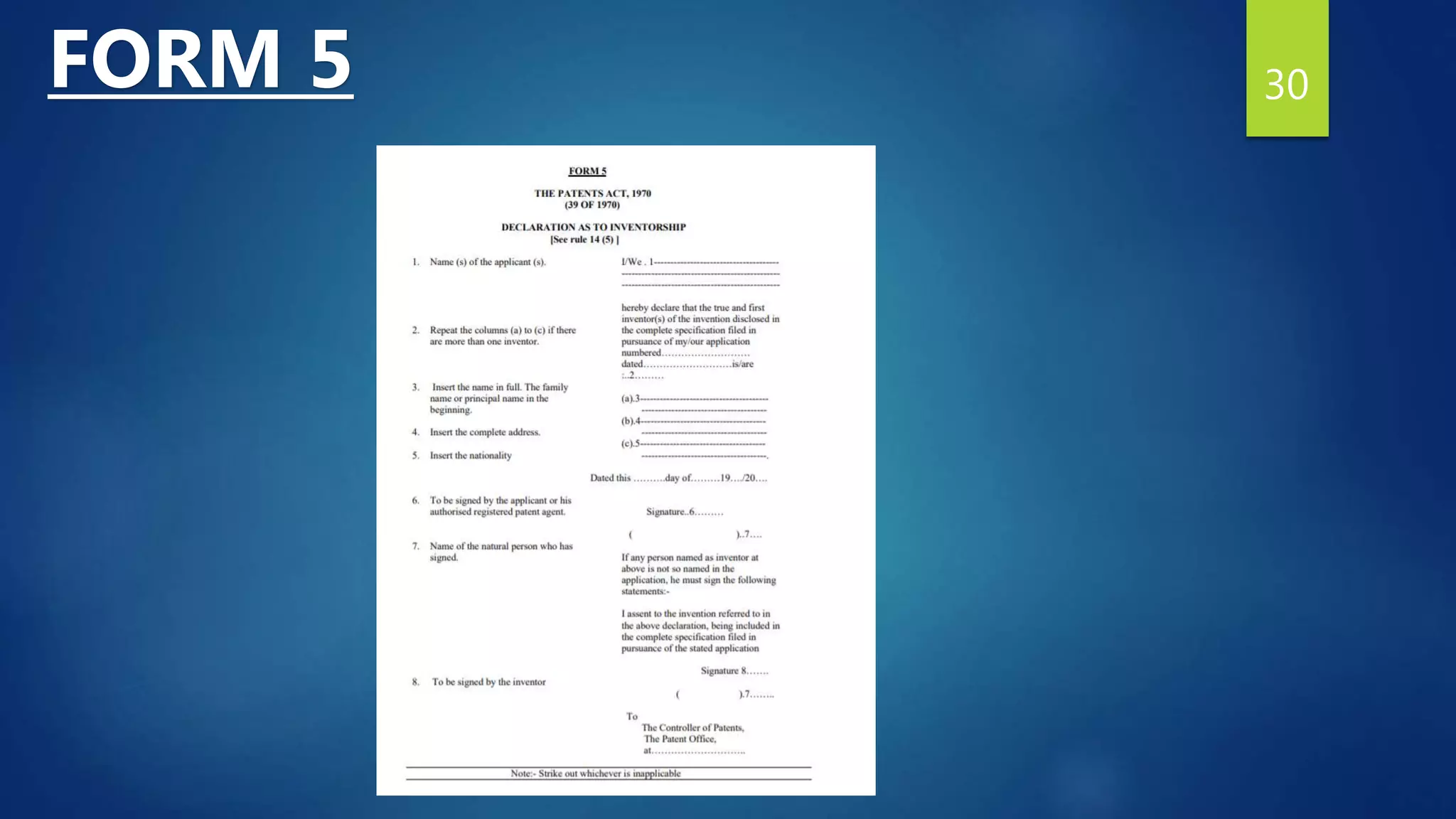 30FORM 5
 