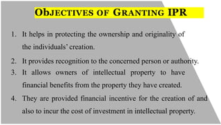 INTELLECTUAL PROPERTY RIGHTS - PATENTS AND COPYRIGHTS | PPTX