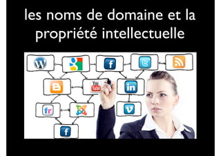 les noms de domaine et la
propriété intellectuelle

 