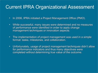 Ipra Implementation IPRA Board Retreat Presentation | PPT