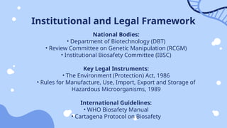Intellectual Property Rights _ Biosafety measures | PPTX