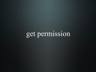 get permission 