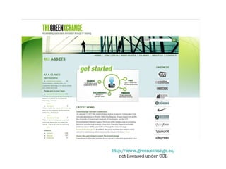 http://www.greenxchange.cc/ not licensed under CCL 