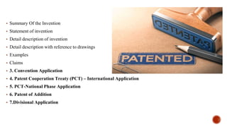 Pct Invention Application Example Intellectual Property Rights & APPLICATION FOR PATENT | PDF