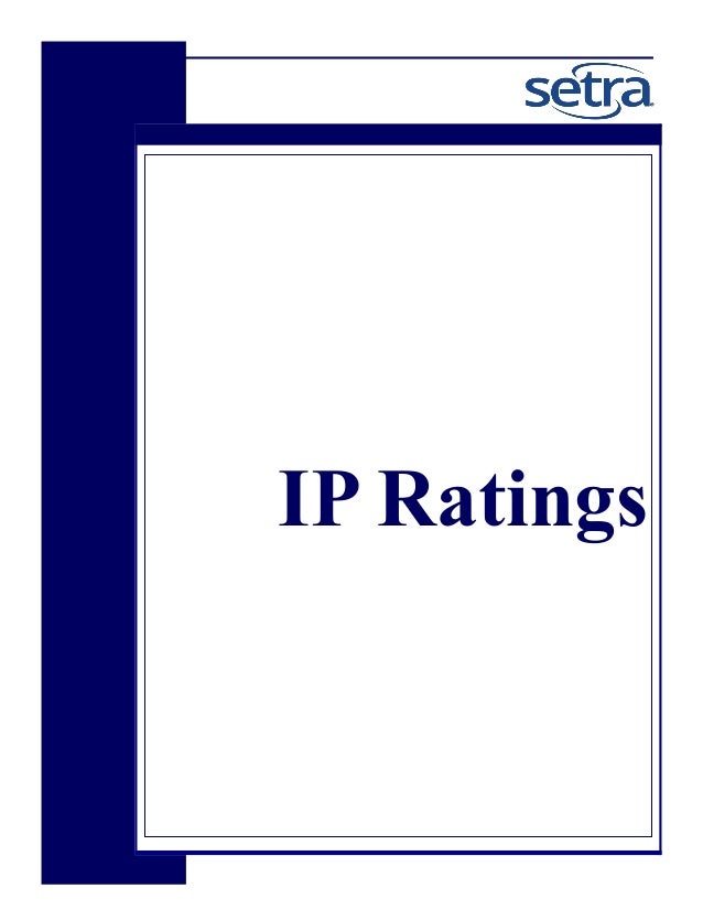 Ip Rating Reference Chart Pdf
