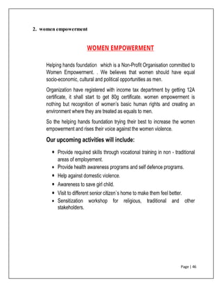 Page | 46
2. women empowerment
 