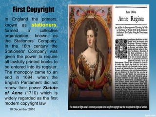 First Copyright IPR and Human Rights: an introduction | PPTX