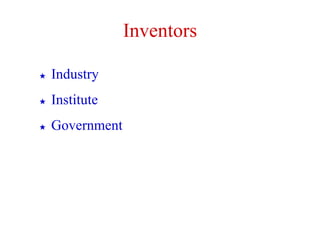 Inventors
★ Industry
★ Institute
★ Government
 