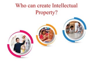 Who can create Intellectual
Property?
 