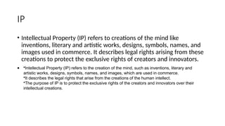 Intellectual Pr IPR Intellectual Property, Introduction to GATT, WTO, TRIPs & WIPO ...