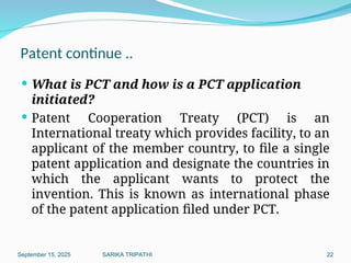 Pct Invention Application Example IPR Introduction , Definition scope objective | PPT