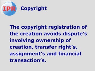 Ip Rights Registered Intellectual Property Right (IPR) - Copyright and Related Rights | PDF