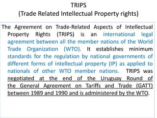 Intellectual property rights lecture.it contain general introduction ...