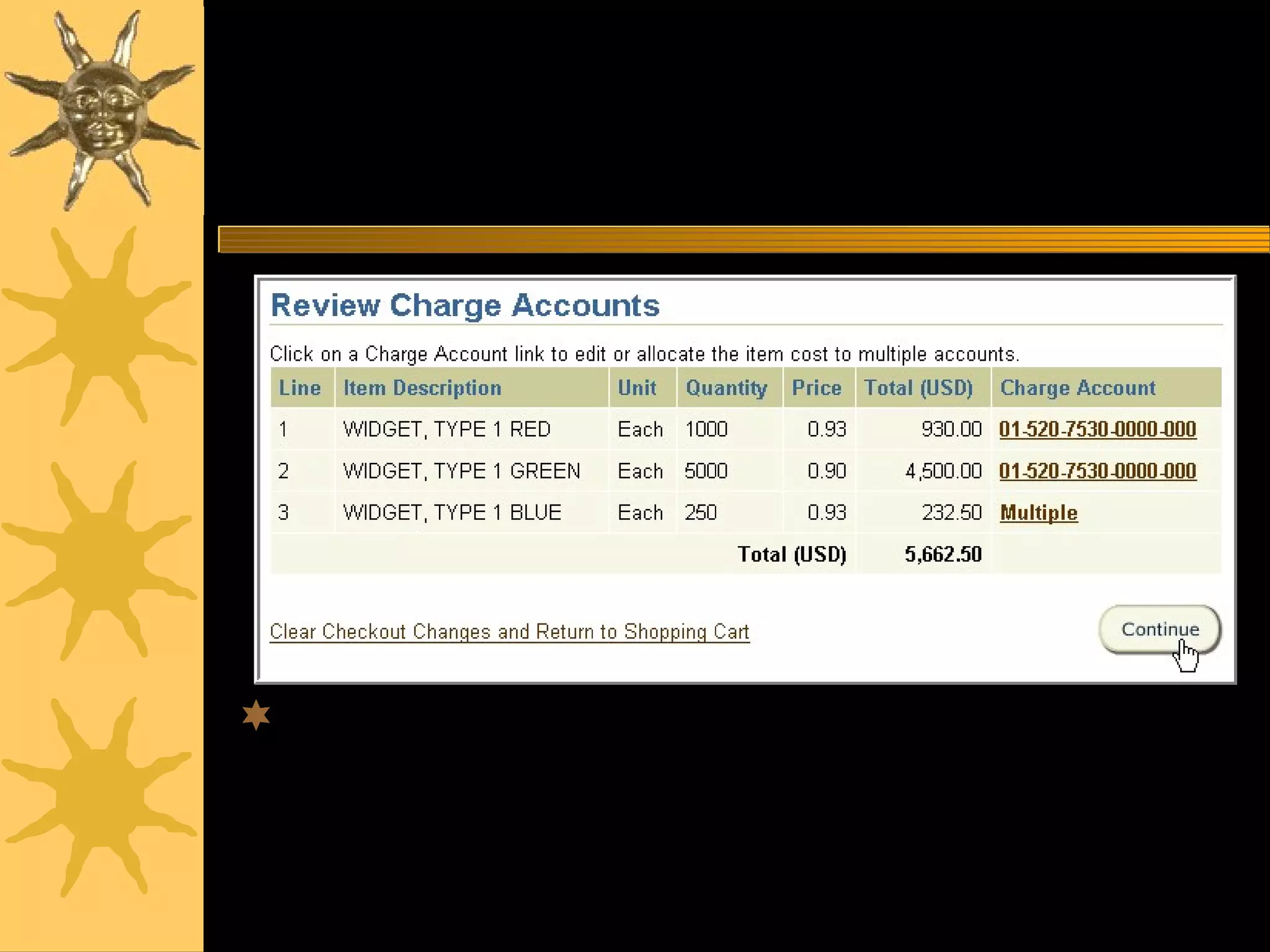 www.csc.cps.k12.il.uspurchasing30
Final Review of Charge Accounts
Multiple distributions are indicated by a
“Multiple” link in the Charge Account field.
 
