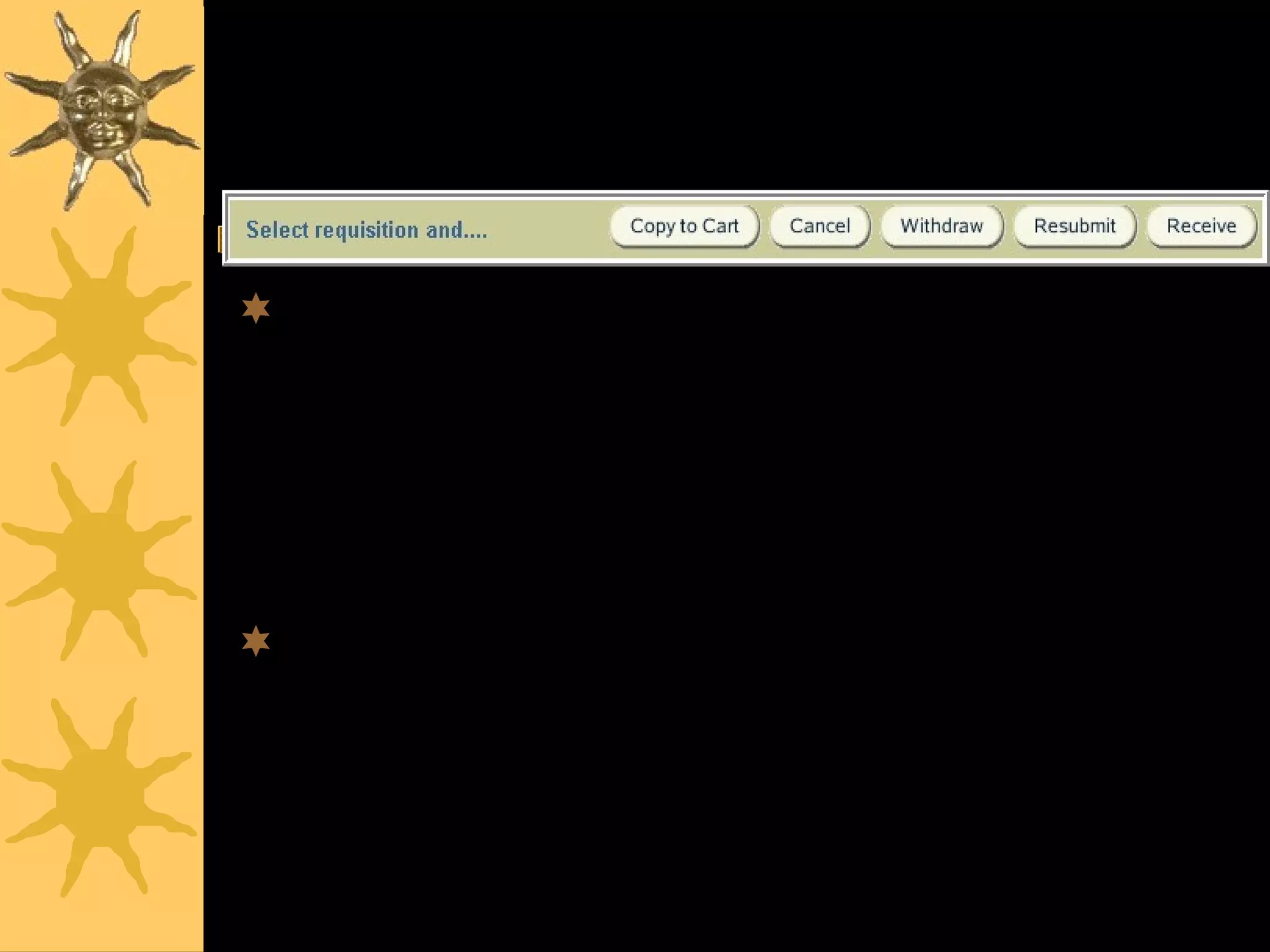 www.csc.cps.k12.il.uspurchasing39
Action Buttons
Withdraw
– This will withdraw an approved requisition as
long as no part of it has been placed on a
purchase order.
Resubmit
– Use this to make modifications and resubmit a
Returned or Rejected requisition.
 