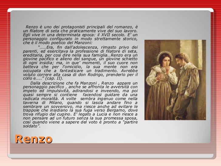Carattere Di Renzo Promessi Sposi