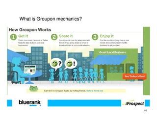 What is Groupon mechanics?




                             16
 