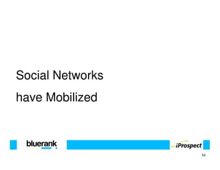 Social Networks
have Mobilized



                  54
 