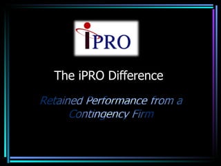 The iPRO Difference 02/03/11 