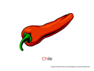 Chile
    Imagen tomada de http://miraclik.blogspot.com/search/label/chile
 