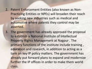 Intellectual Non Practicing Ipr ppt | PPTX