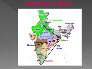 Jurisdiction of offices
 