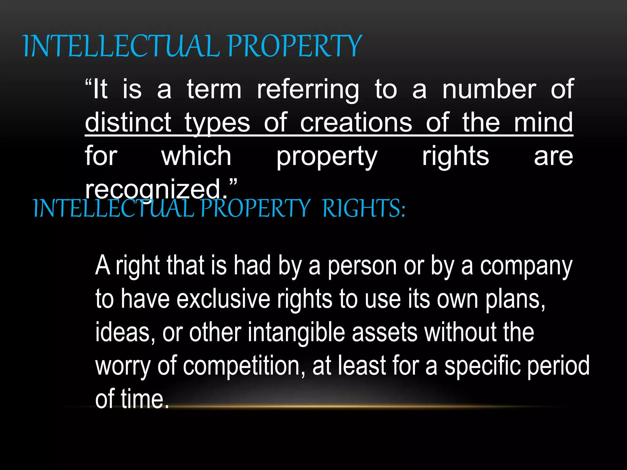 Intellectual Property Rights presentation | PPTX
