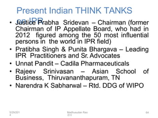 Ipr Rao Intellectual property rights - PPT, Copyright patent | PPTX