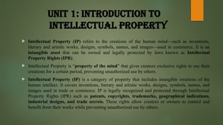 Intellectual Property Rights Basic Information | PPTX