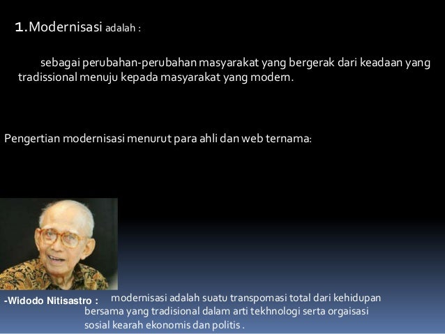 Modernisasi dan globalisasi