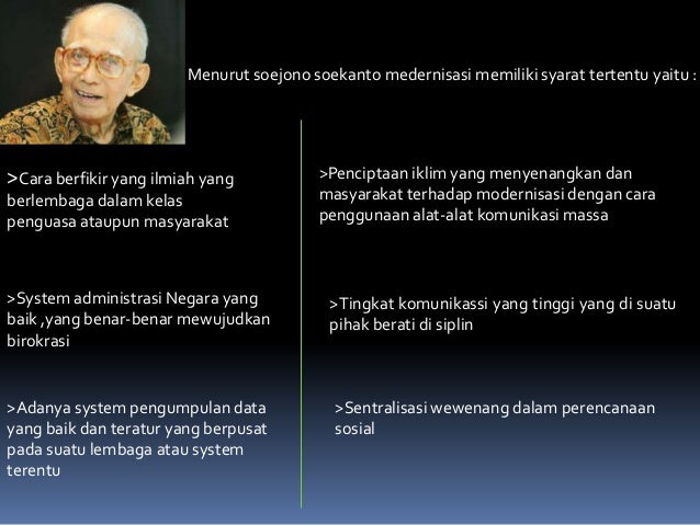 Modernisasi dan globalisasi