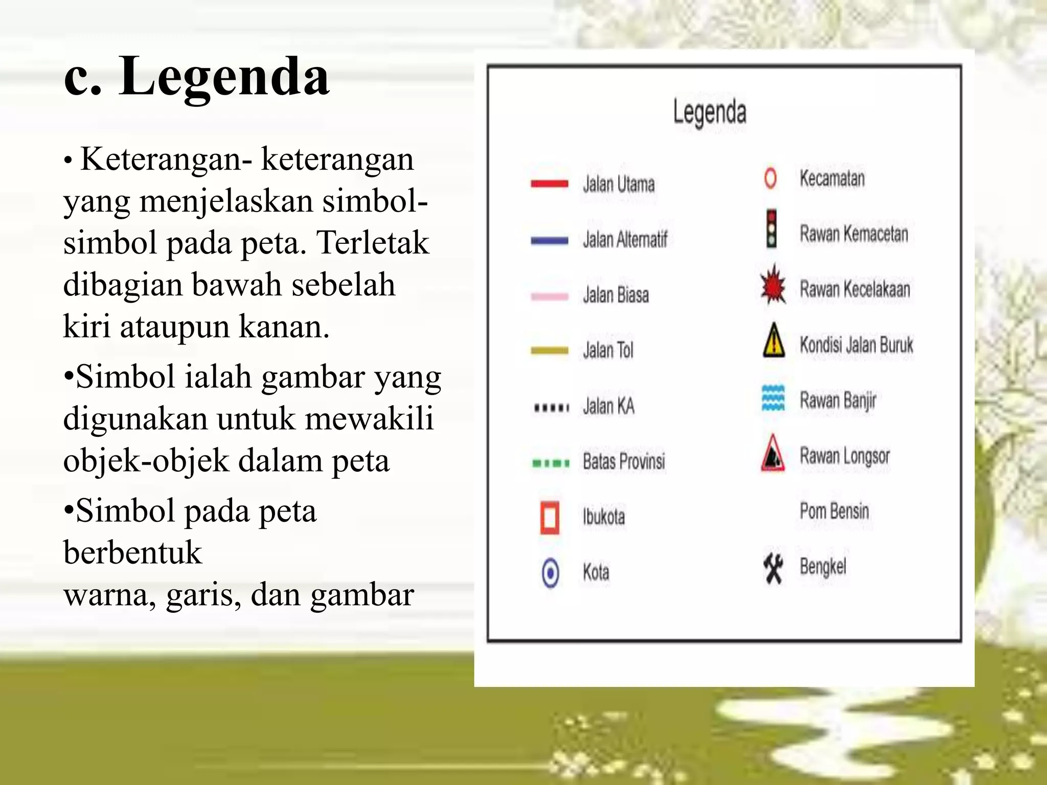 mengenal unsur-unsur peta | PPTX