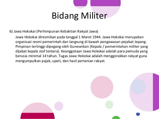 Ips Sejarah Pengaruh Kebijakan Pendudukan Jepang