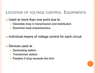 Methods of Voltage Control PPTX