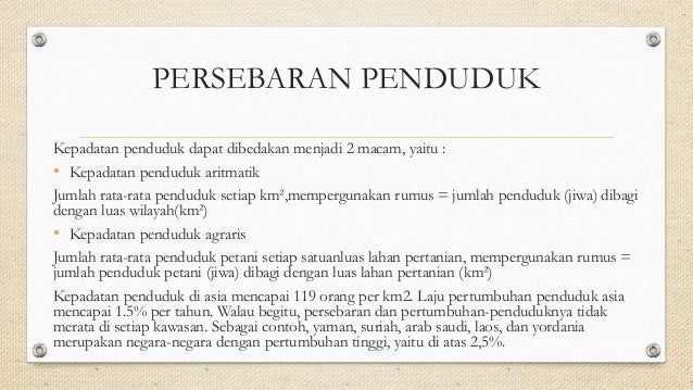 Ips Geografi Dan Kependudukan Asia