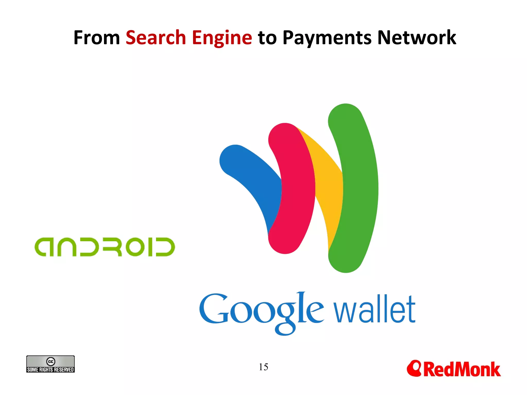 15
From Search Engine to Payments Network
 